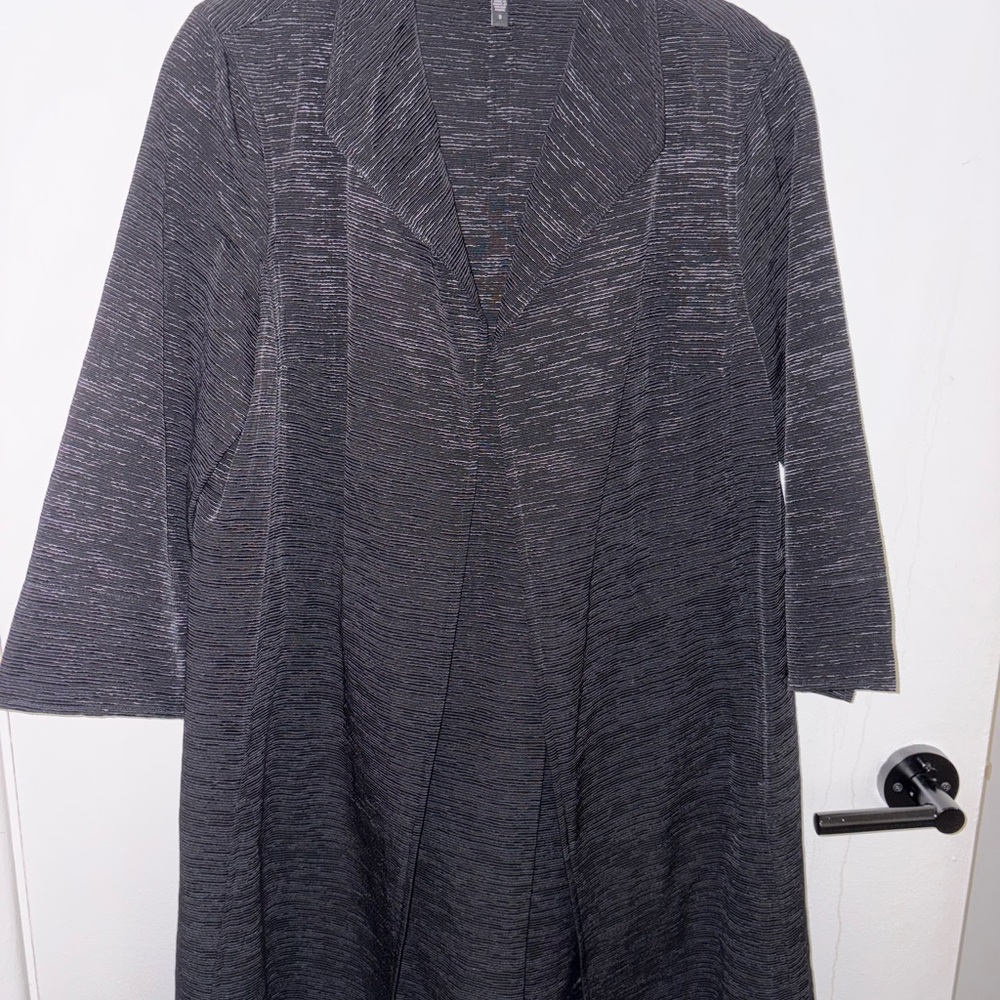 Eileen Fisher Textured Black Coat